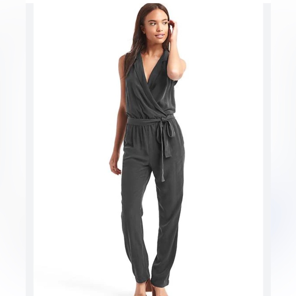 GAP Dark Blue Sleeveless Jumpsuit